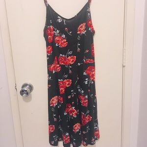 Soft black summer dresses with detailed roses.